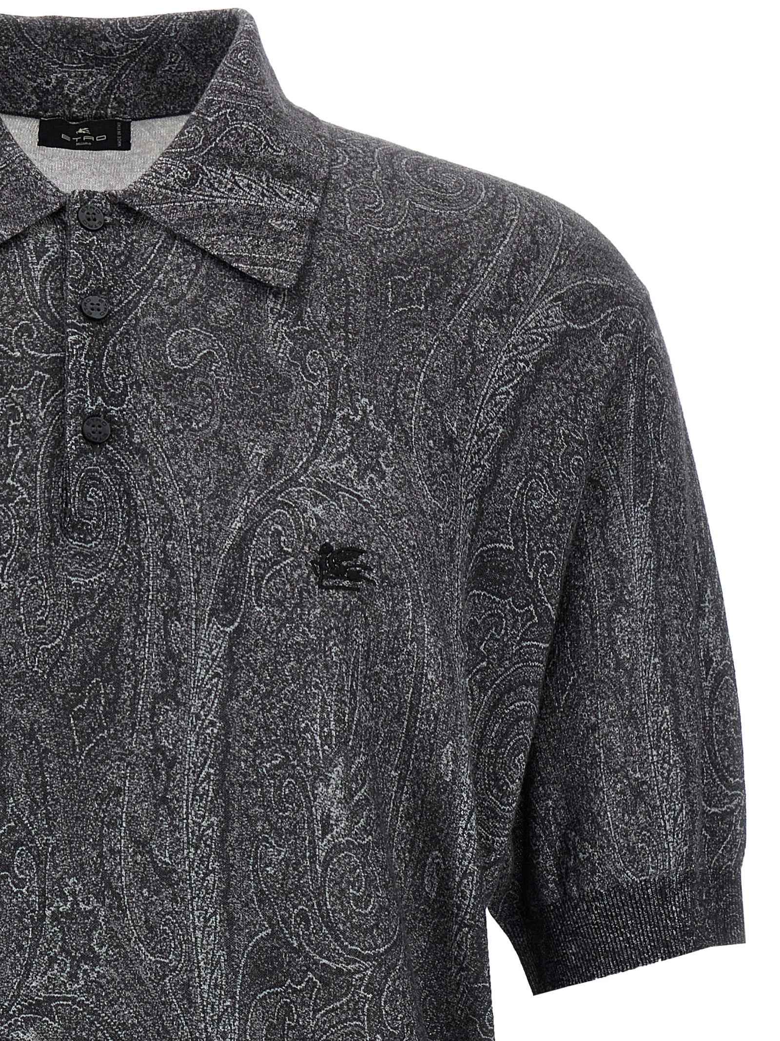 Multicolor Silk Polo Shirt