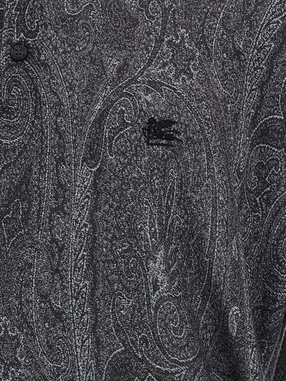 Multicolor Silk Polo Shirt