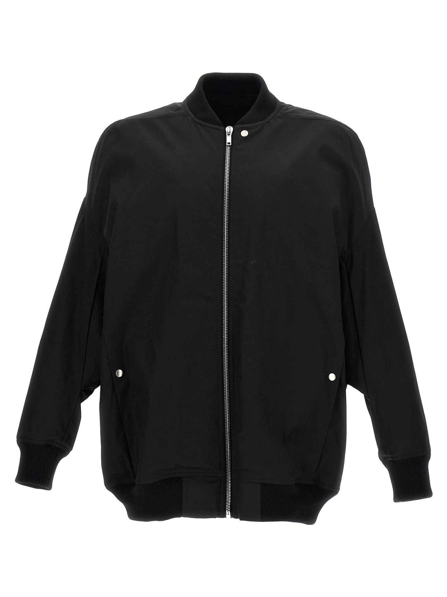 Black Nylon Bomber