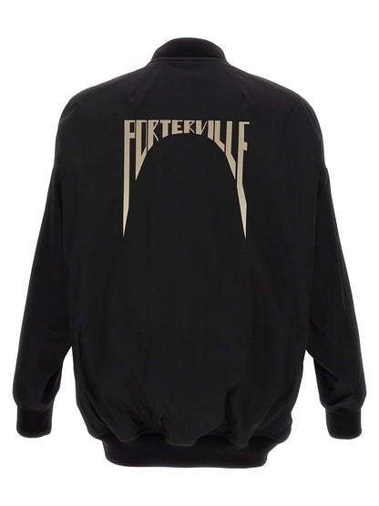 Black Nylon Bomber
