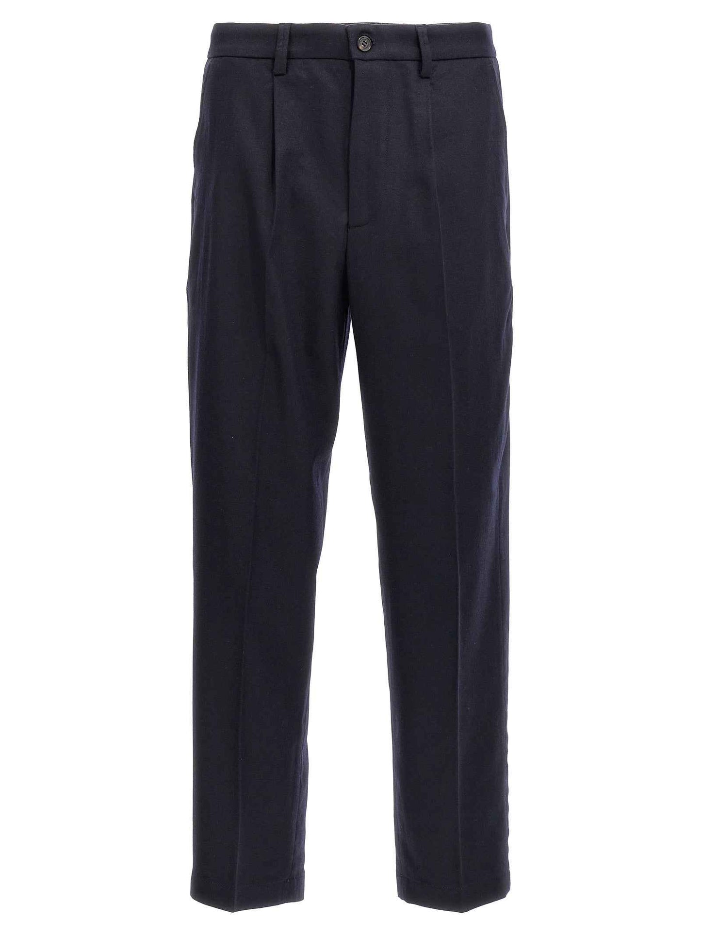 Blue Wool Dress Pants