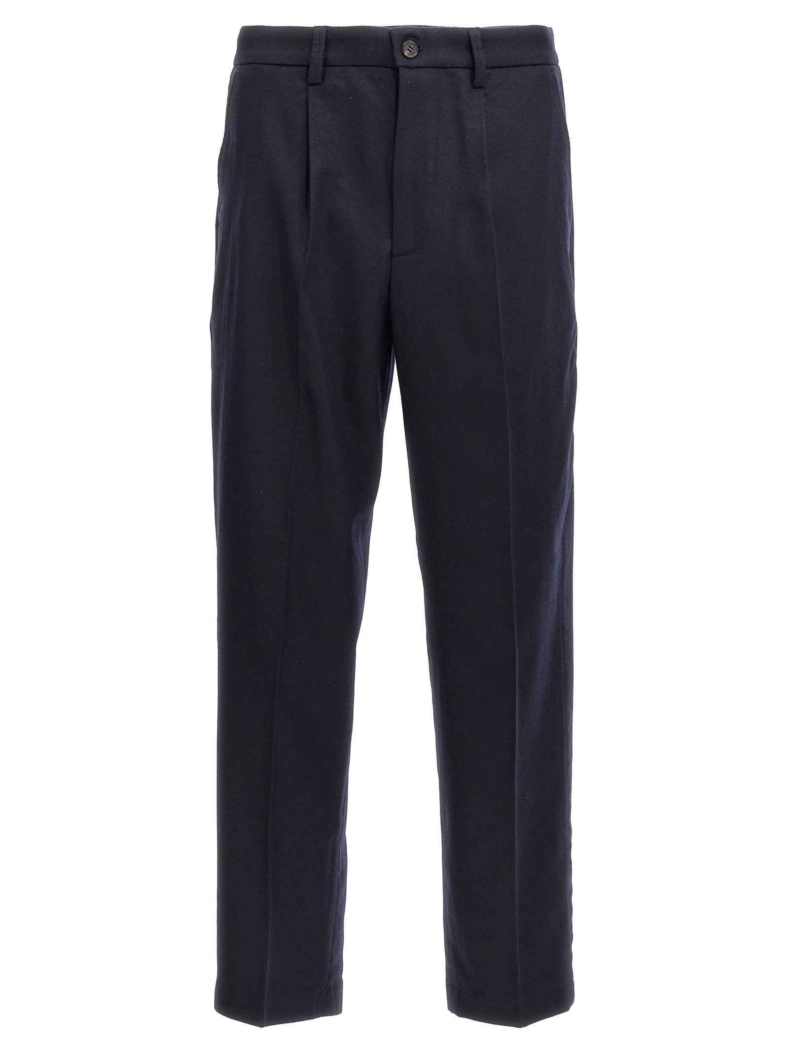 Blue Wool Dress Pants