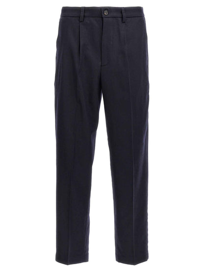 Blue Wool Dress Pants