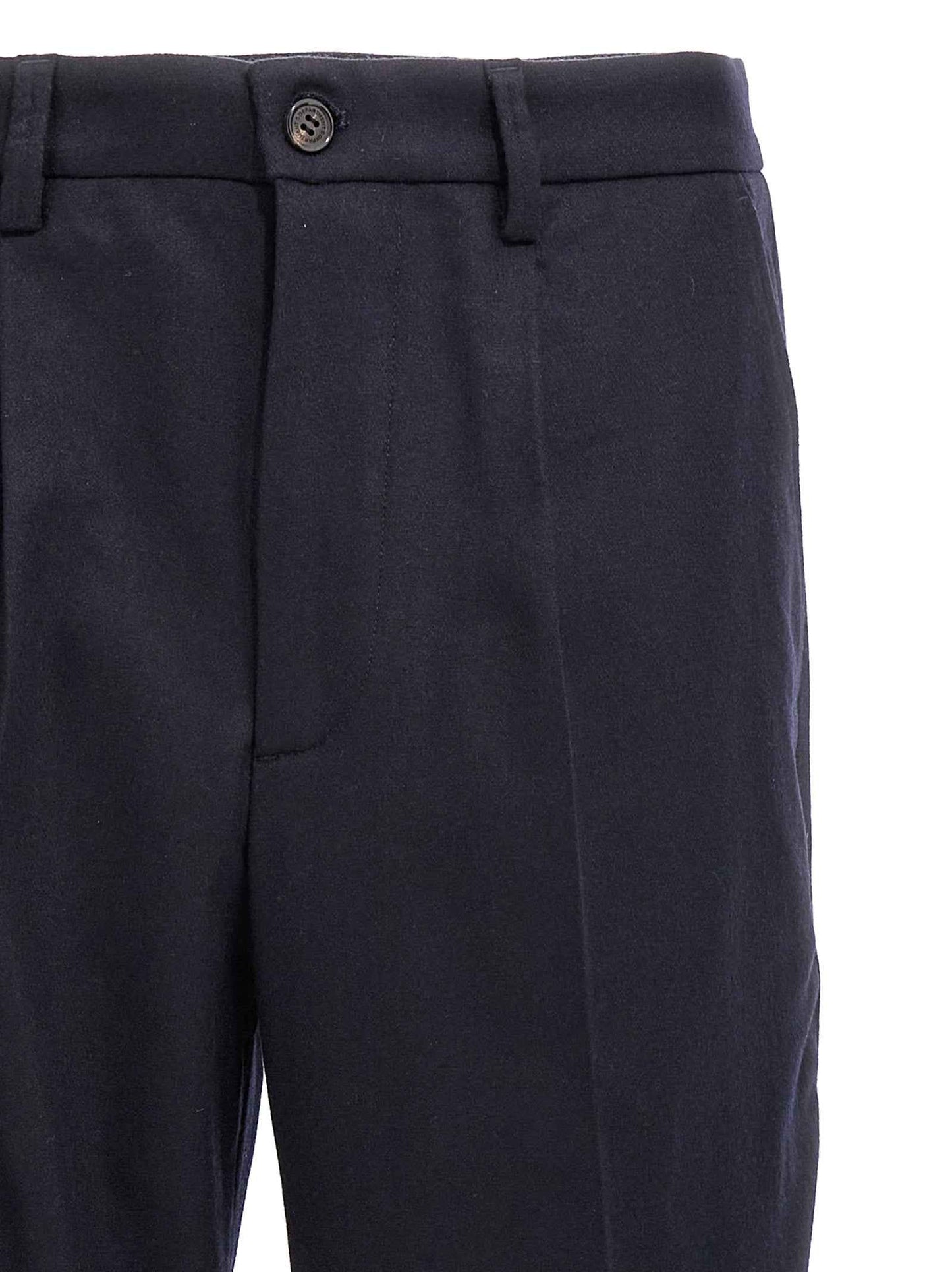Blue Wool Dress Pants