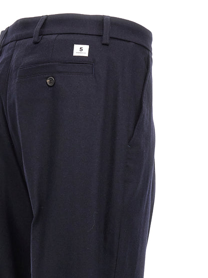Blue Wool Dress Pants