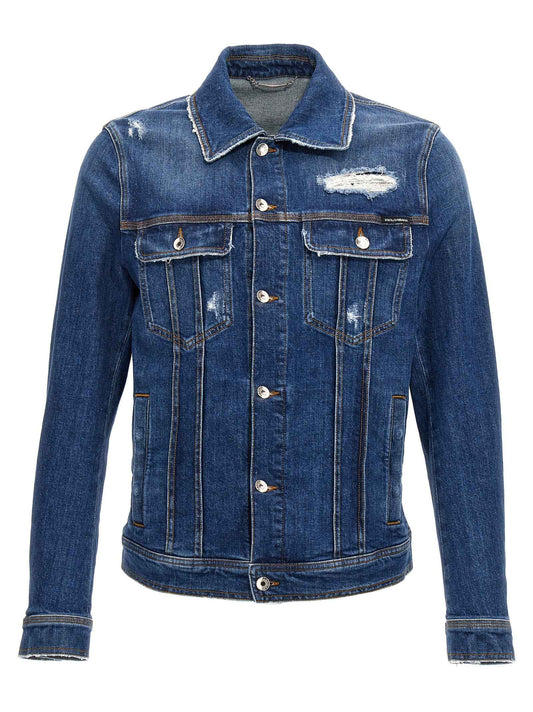 Blue Cotton Denim Jacket