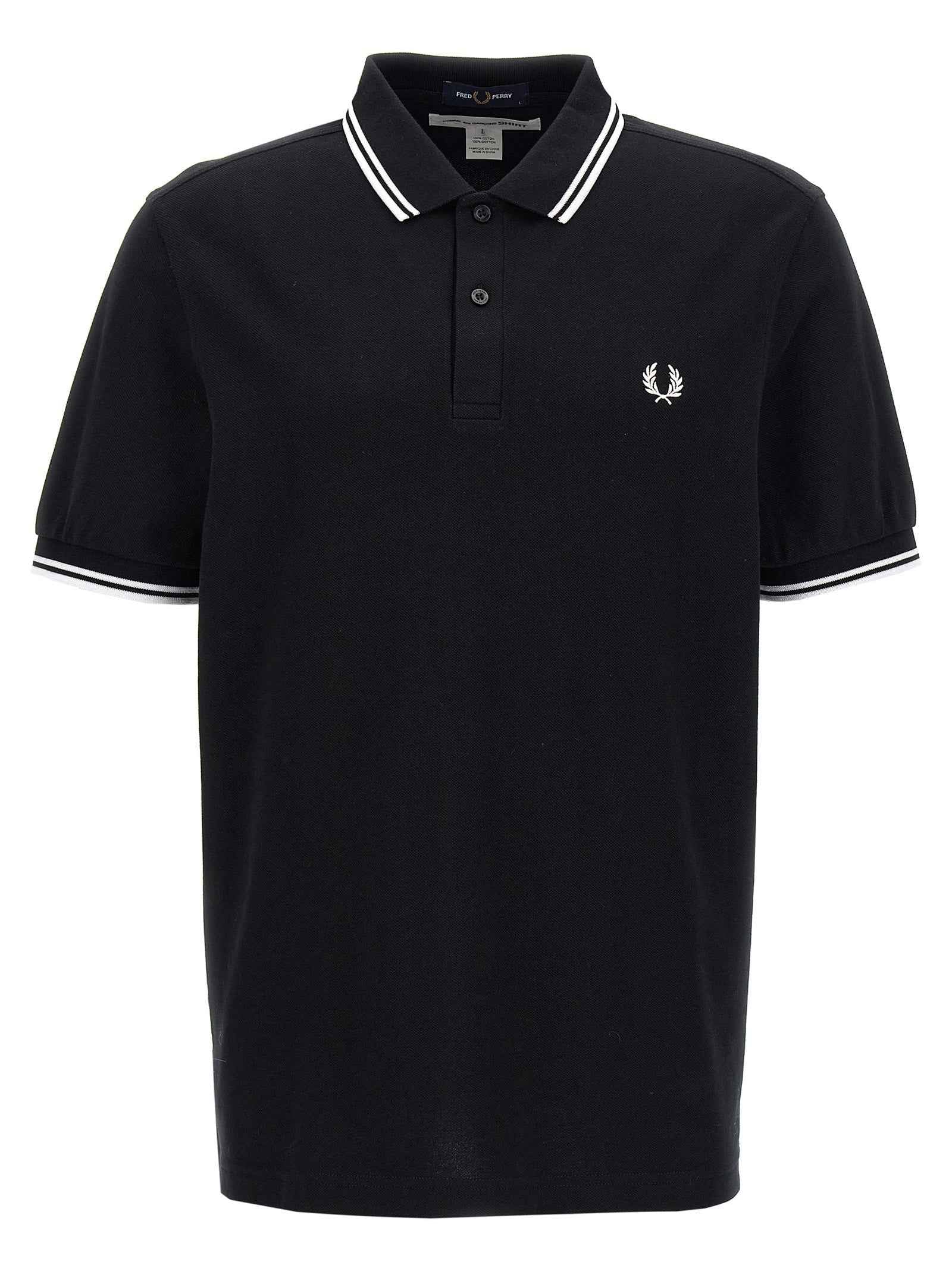 Bicolor Cotton Polo Shirt