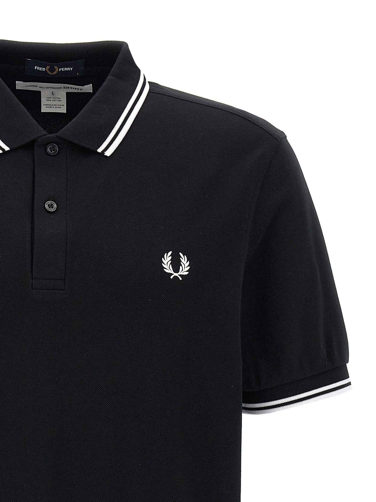 Bicolor Cotton Polo Shirt
