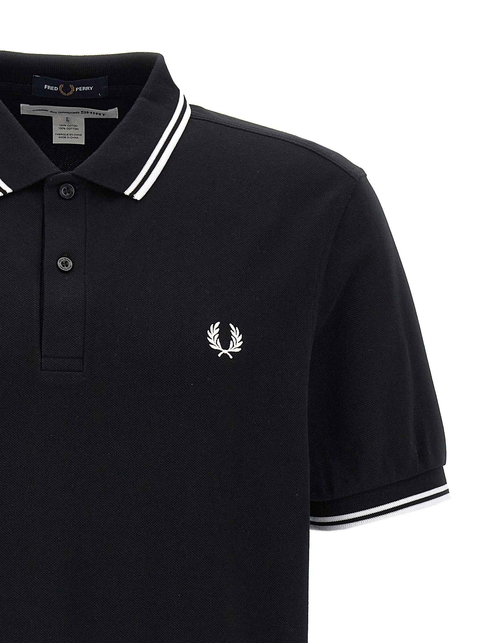 Bicolor Cotton Polo Shirt