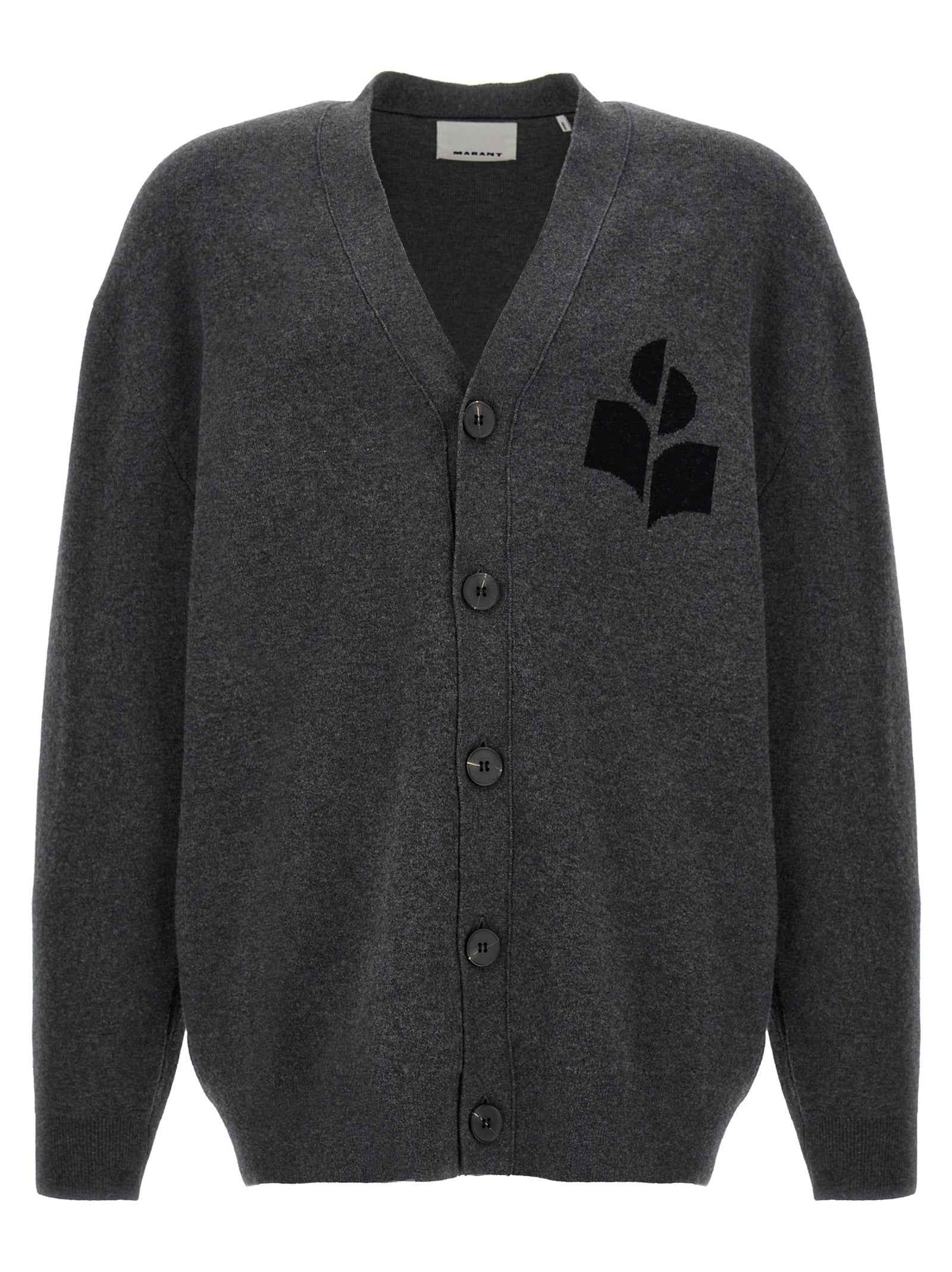 Gray Cotton Cardigan