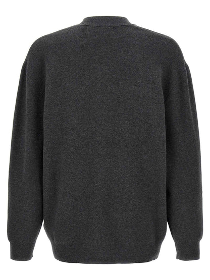 Gray Cotton Cardigan