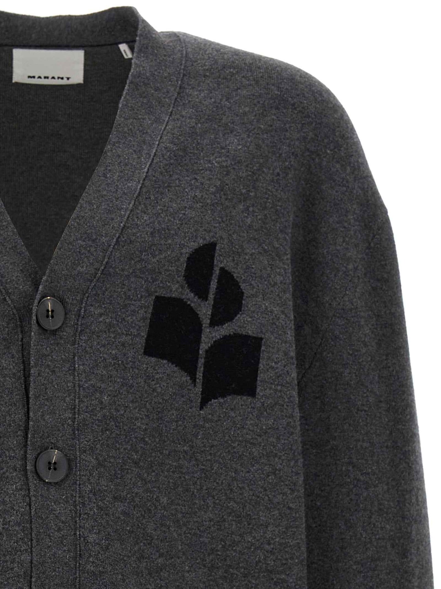 Gray Cotton Cardigan