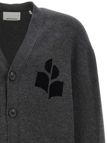 Gray Cotton Cardigan