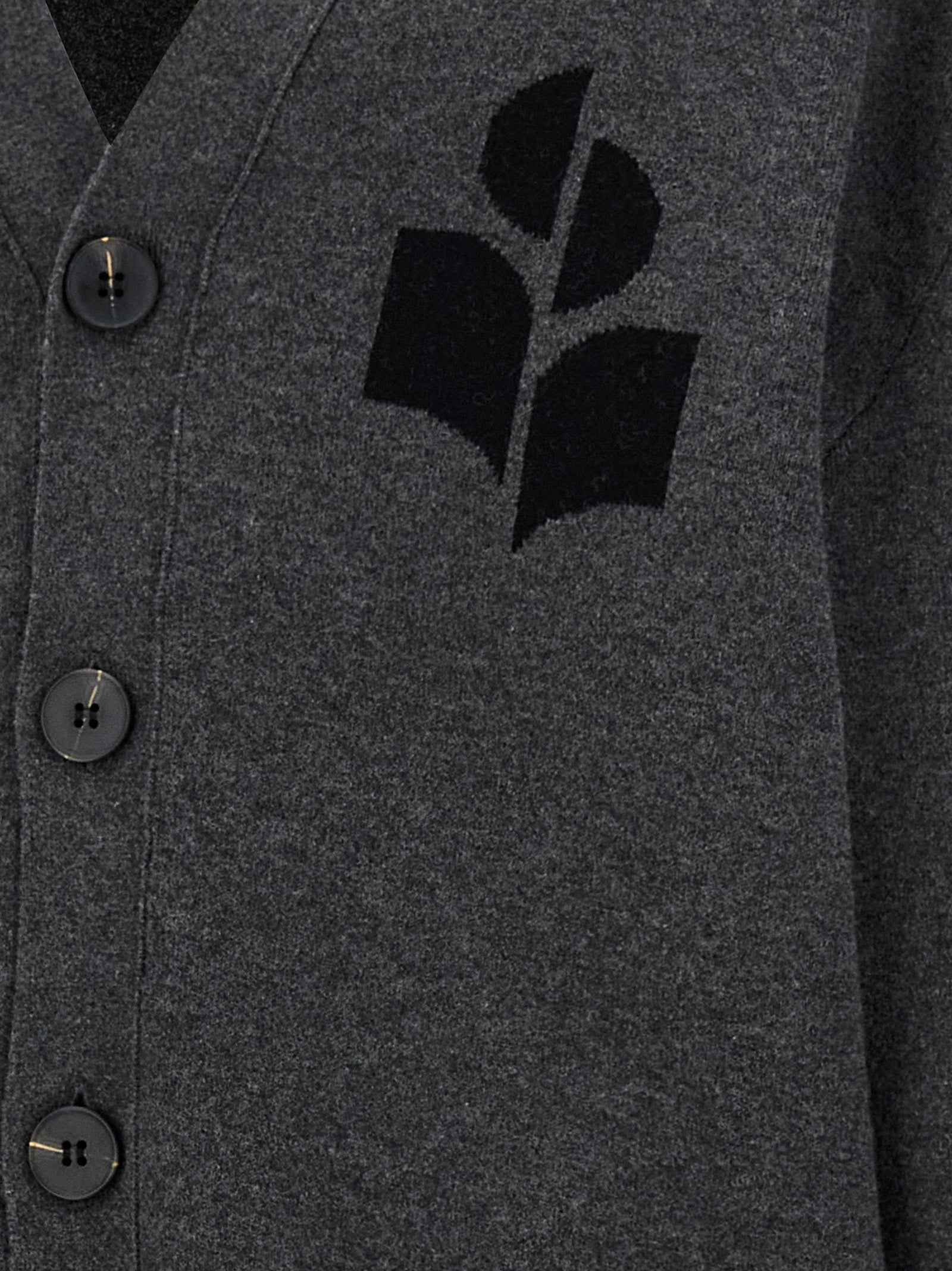 Gray Cotton Cardigan