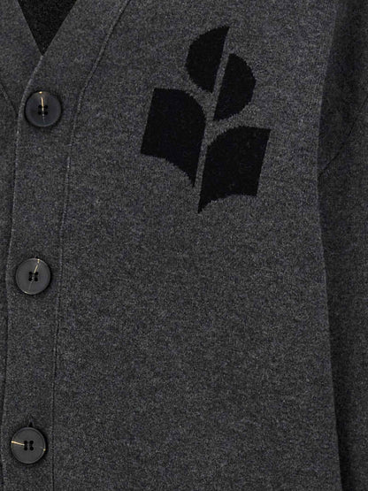 Gray Cotton Cardigan