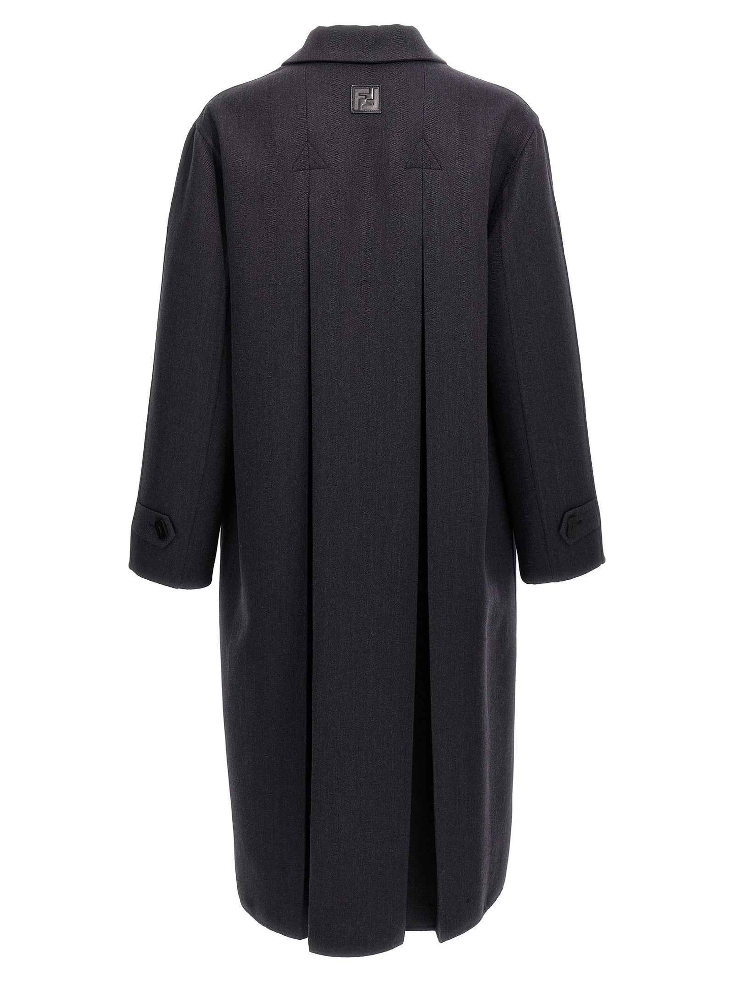 Blue Virgin Wool Coat