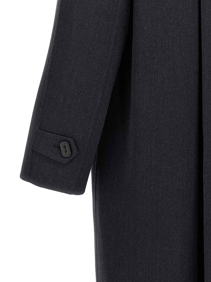 Blue Virgin Wool Coat