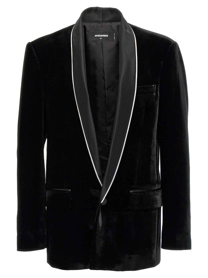 Black Viscose Blazer