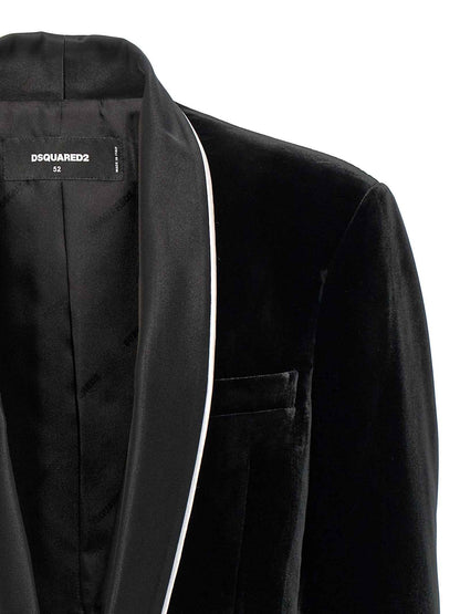 Black Viscose Blazer