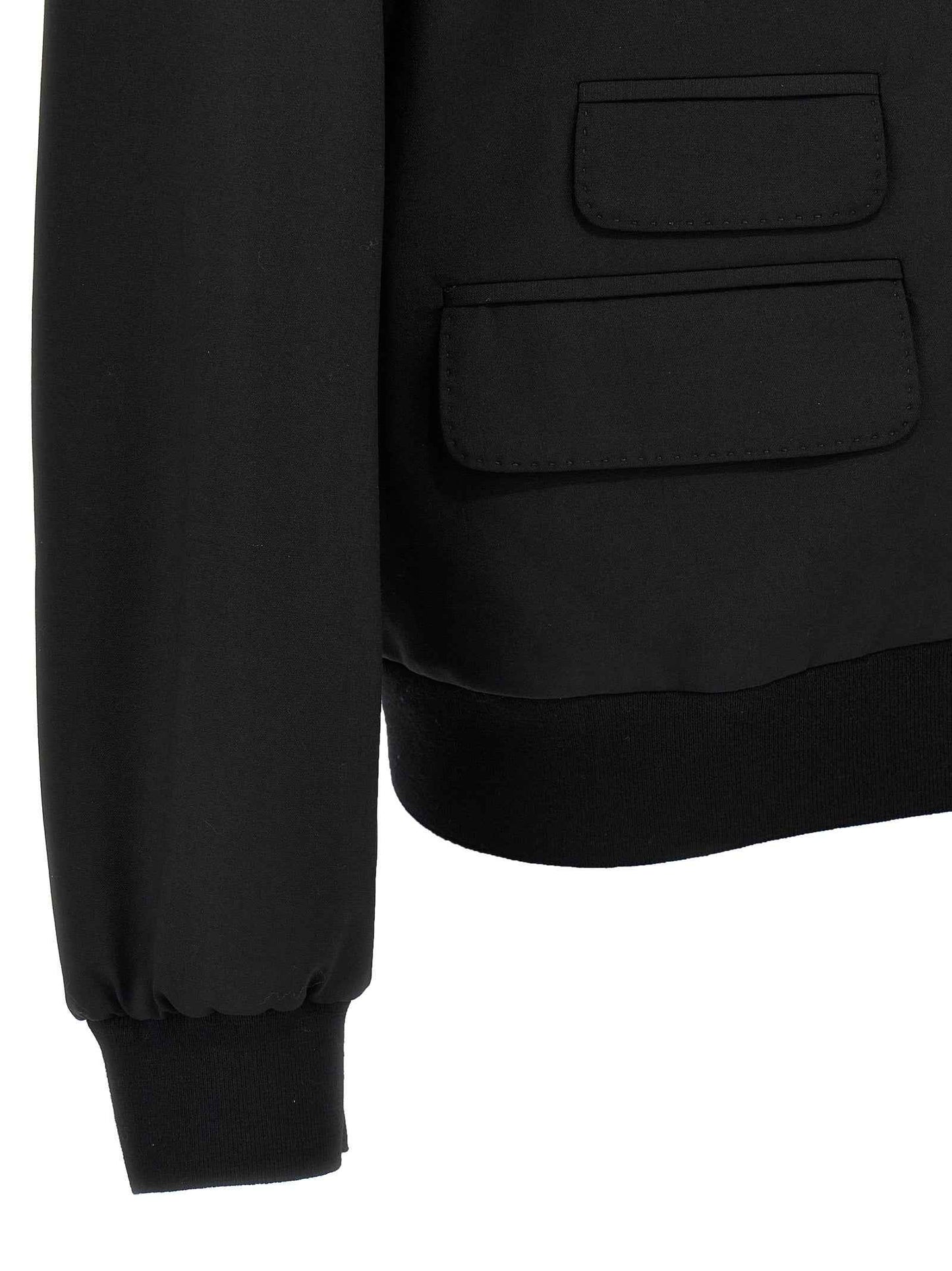 Black Wool Cardigan