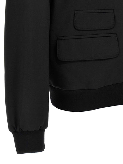 Black Wool Cardigan