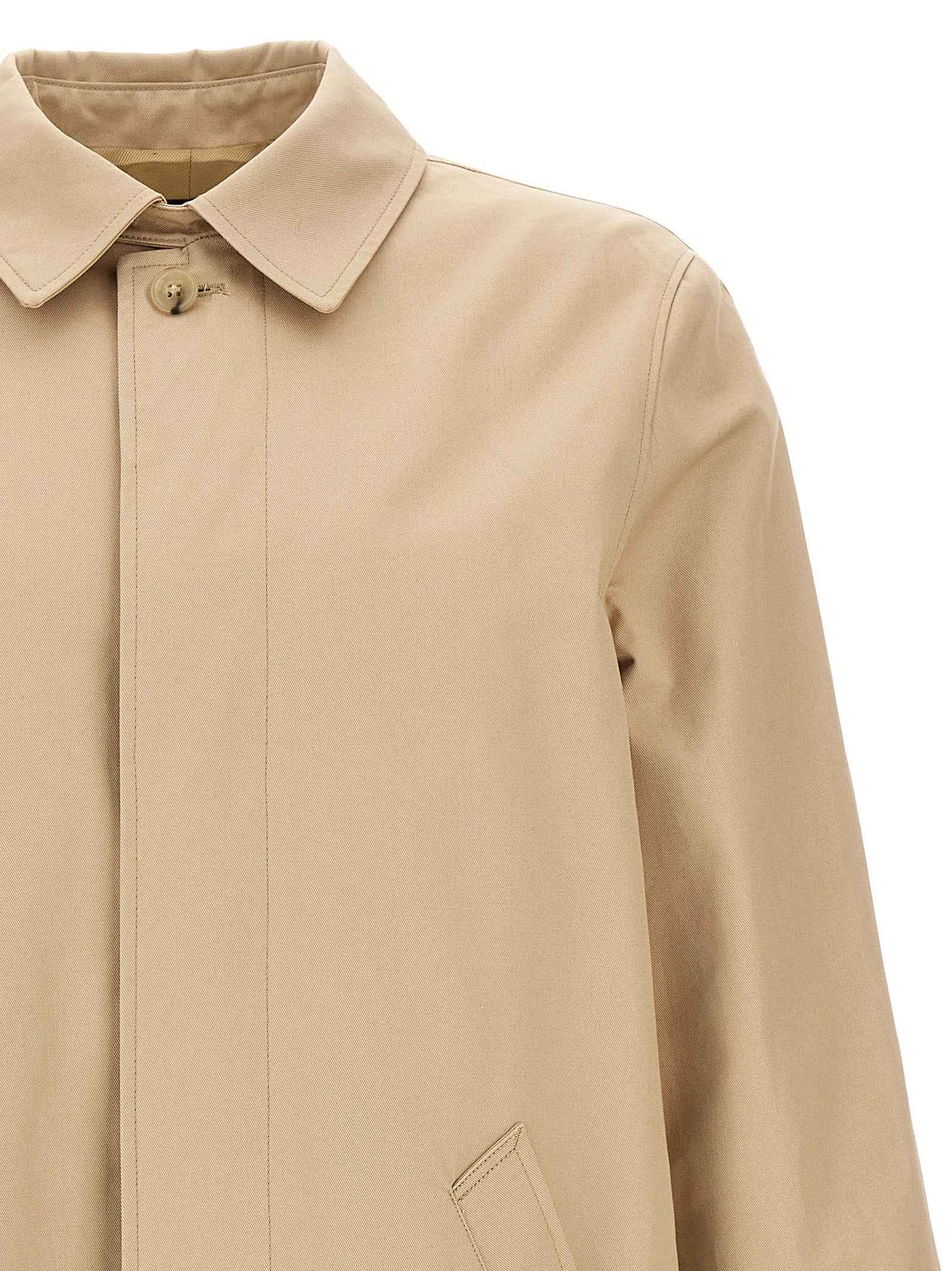 Beige Cotton Coat