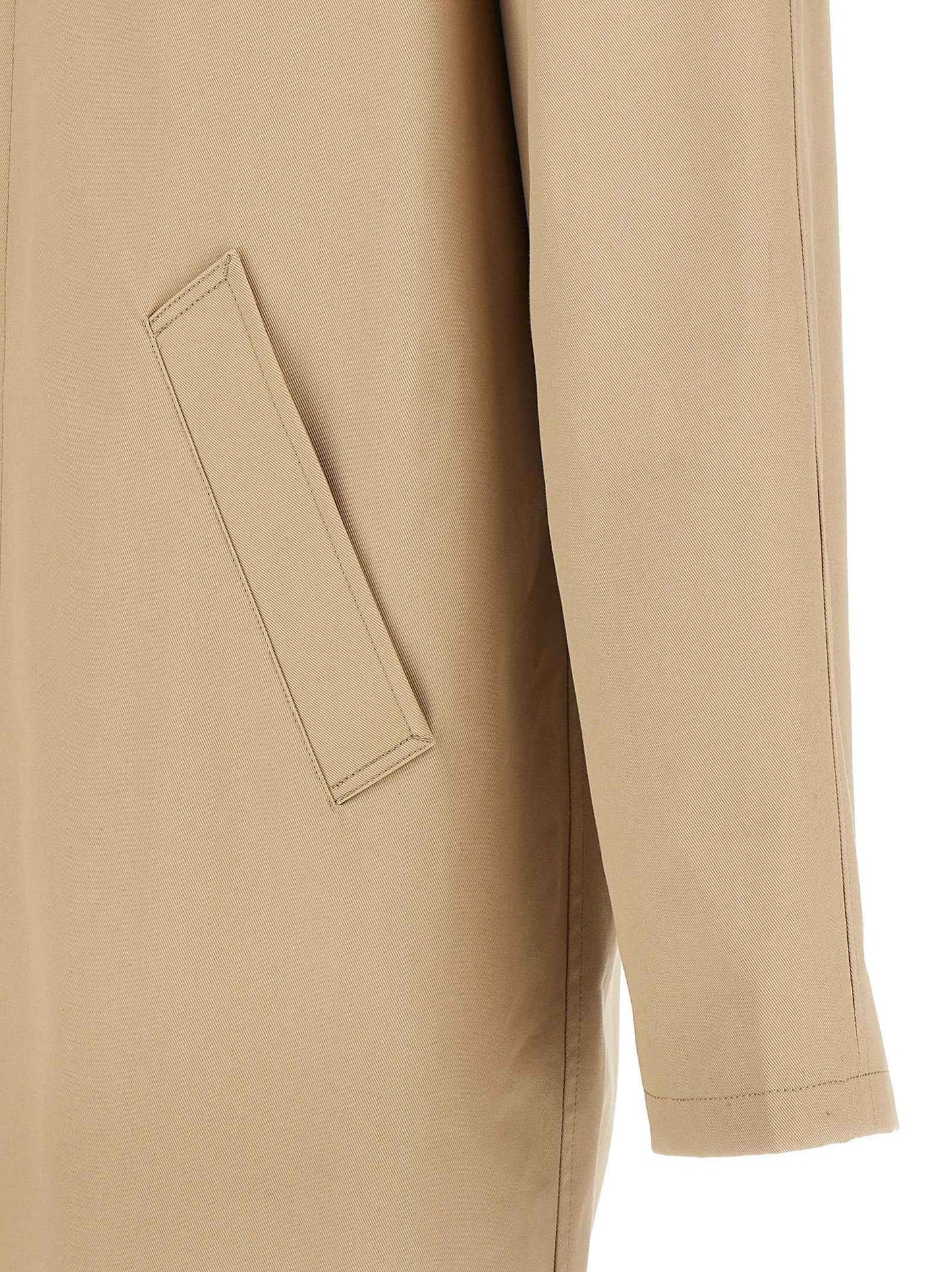 Beige Cotton Coat