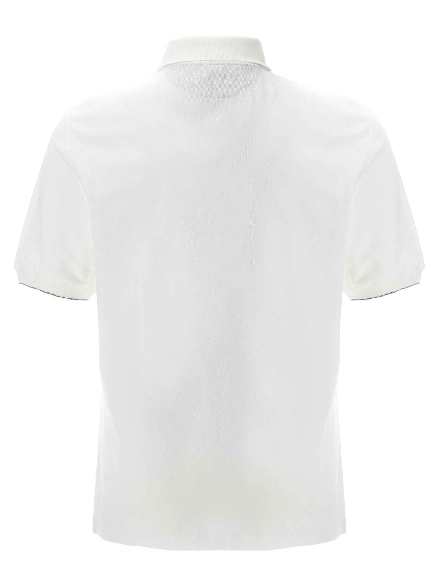 White Cotton Polo Shirt