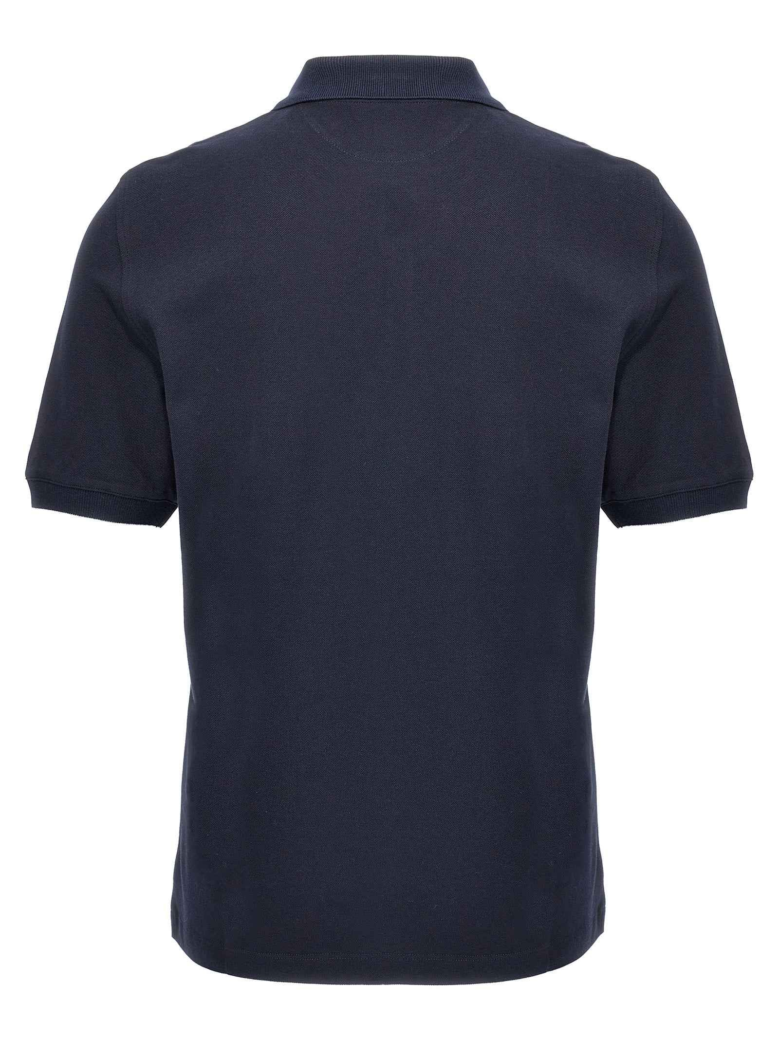 Blue Cotton Polo Shirt