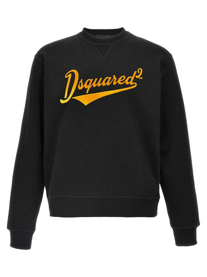 Black Cotton Sweatshirt
