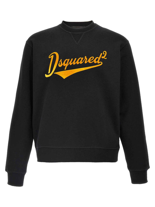 Black Cotton Sweatshirt