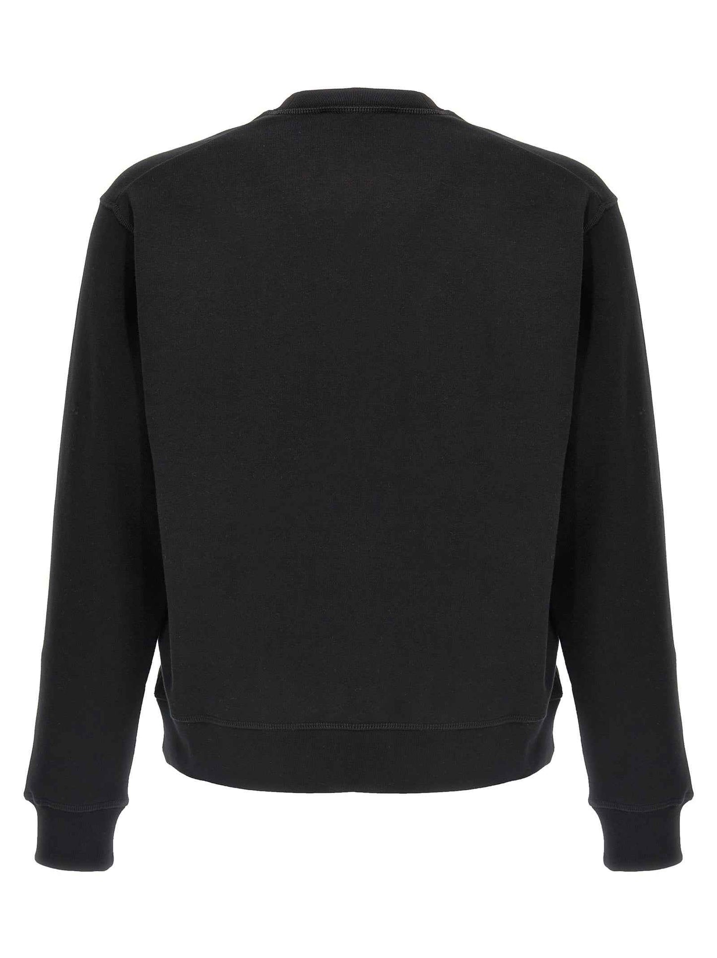 Black Cotton Sweatshirt