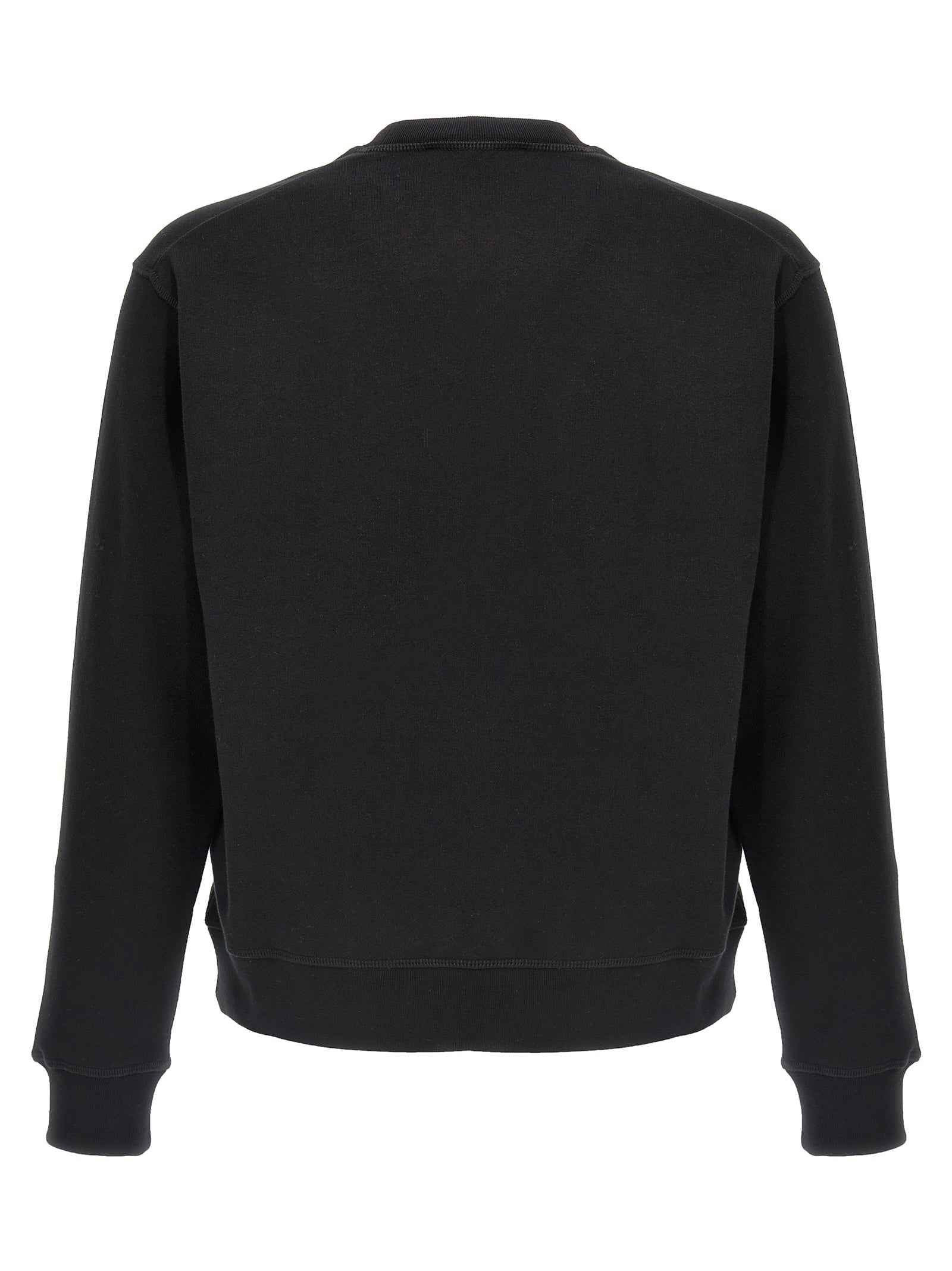 Black Cotton Sweatshirt