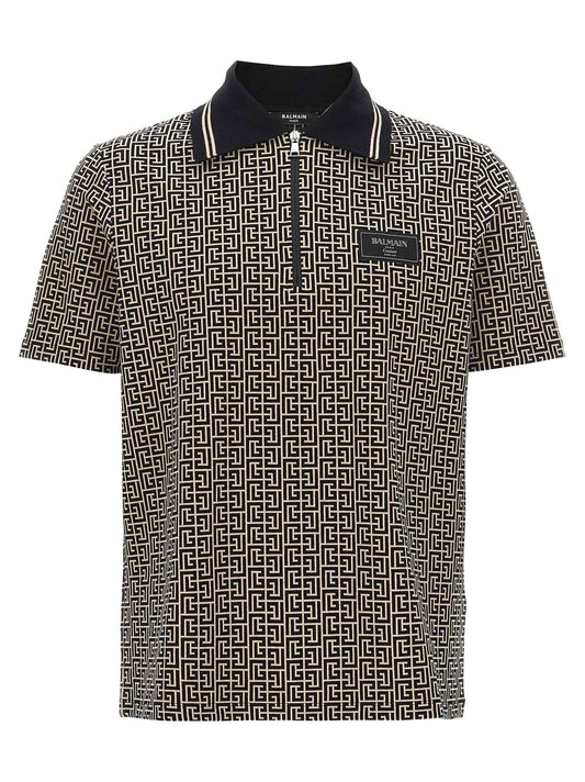 Bicolor Cotton Polo Shirt