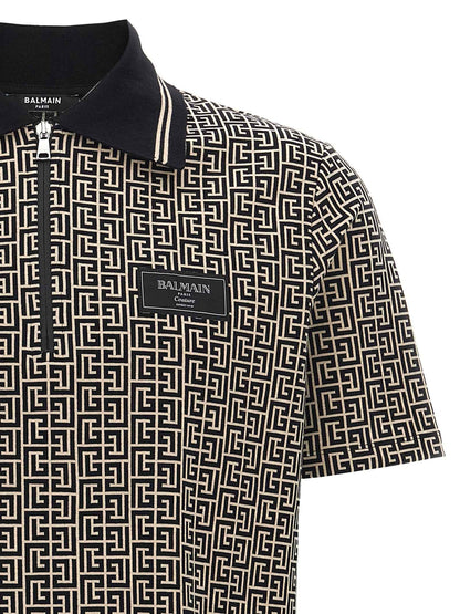 Bicolor Cotton Polo Shirt