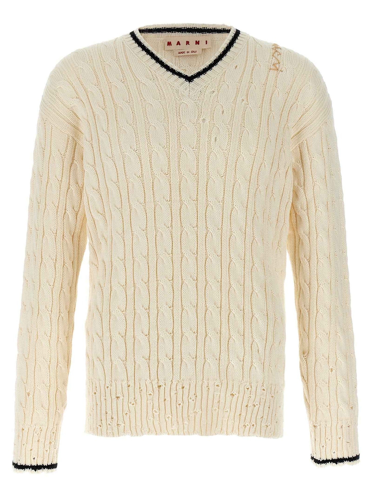 White Cotton Cardigan