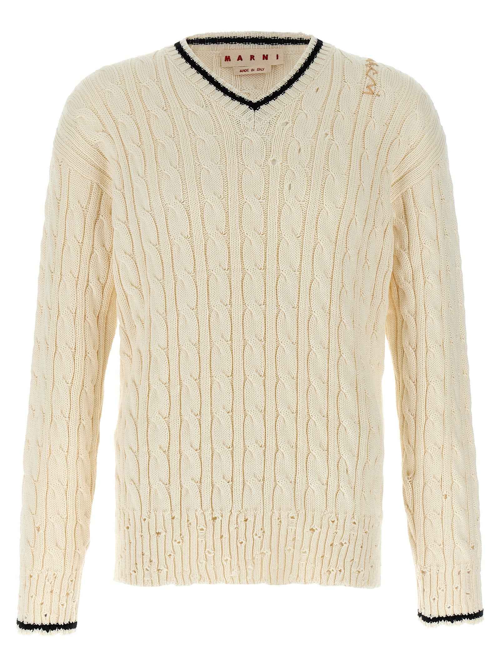 White Cotton Cardigan