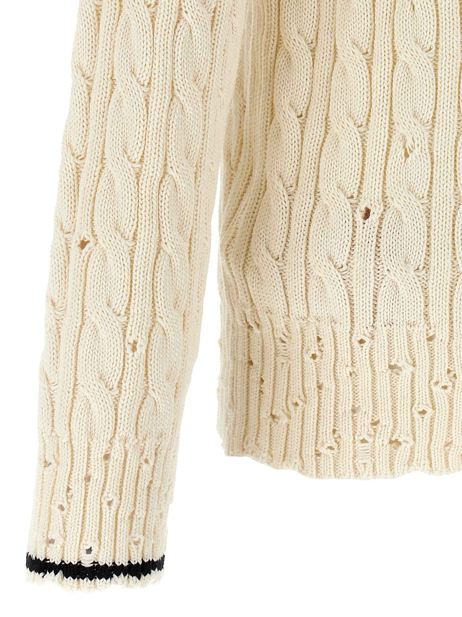 White Cotton Cardigan
