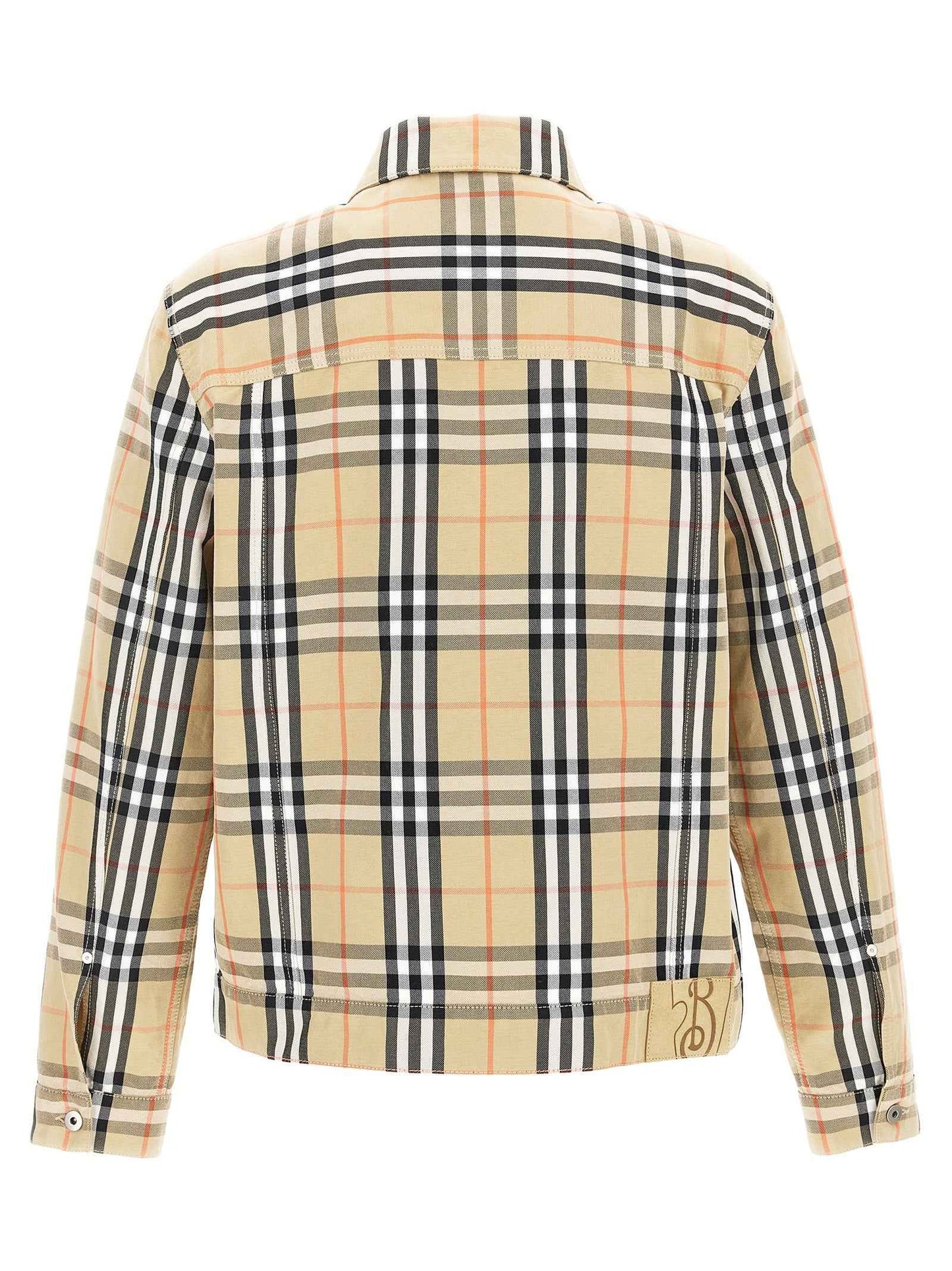 Beige Cotton Full-Length Jacket