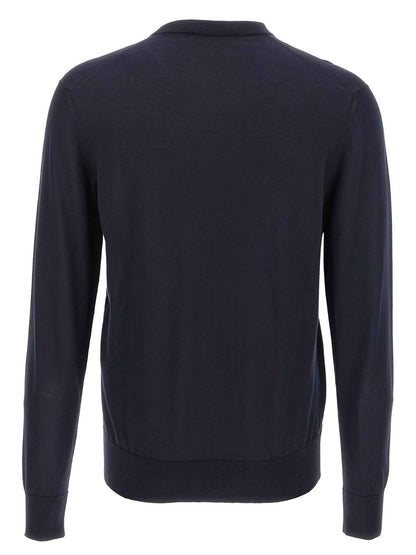 Blue Silk Cardigan