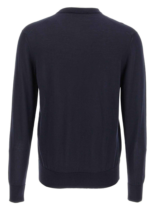 Blue Silk Cardigan