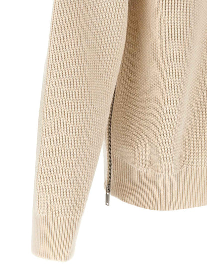 Beige Cotton Cardigan