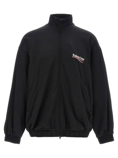 Black Polyamide Sweatshirt