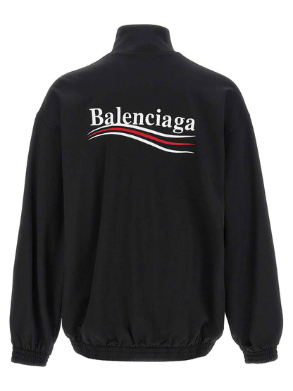 Black Polyamide Sweatshirt