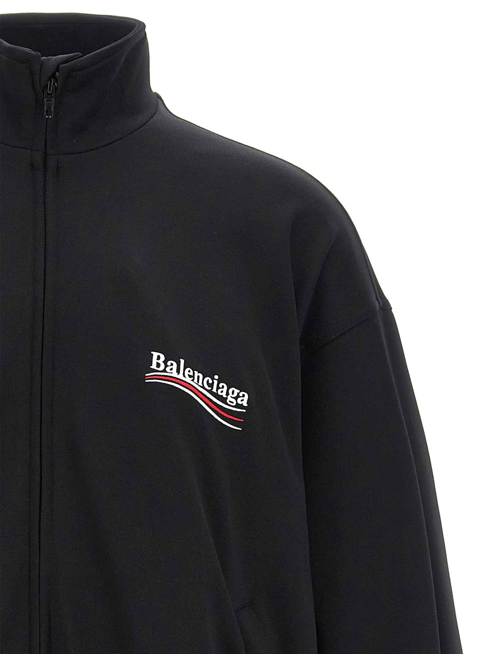 Black Polyamide Sweatshirt