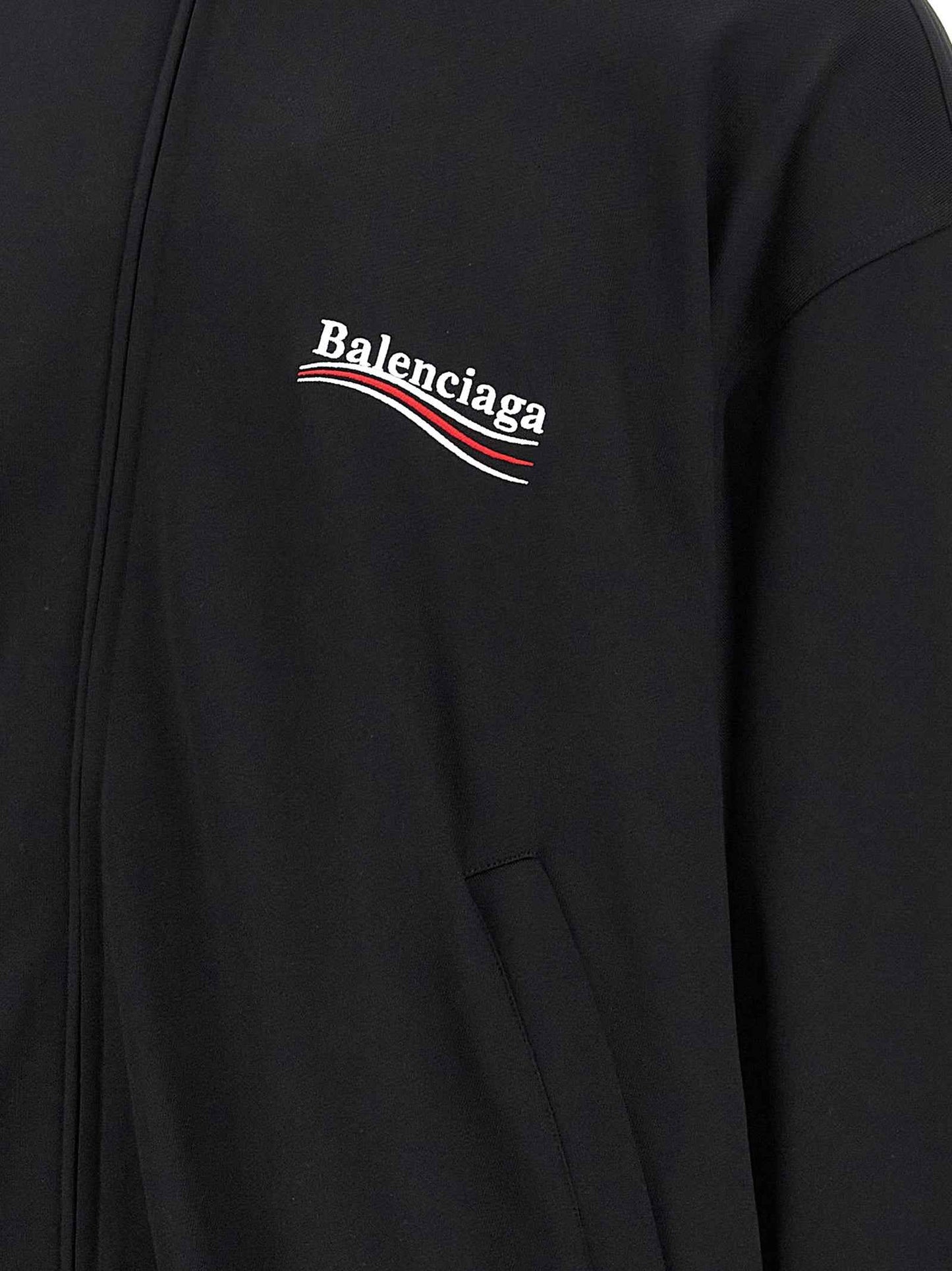 Black Polyamide Sweatshirt