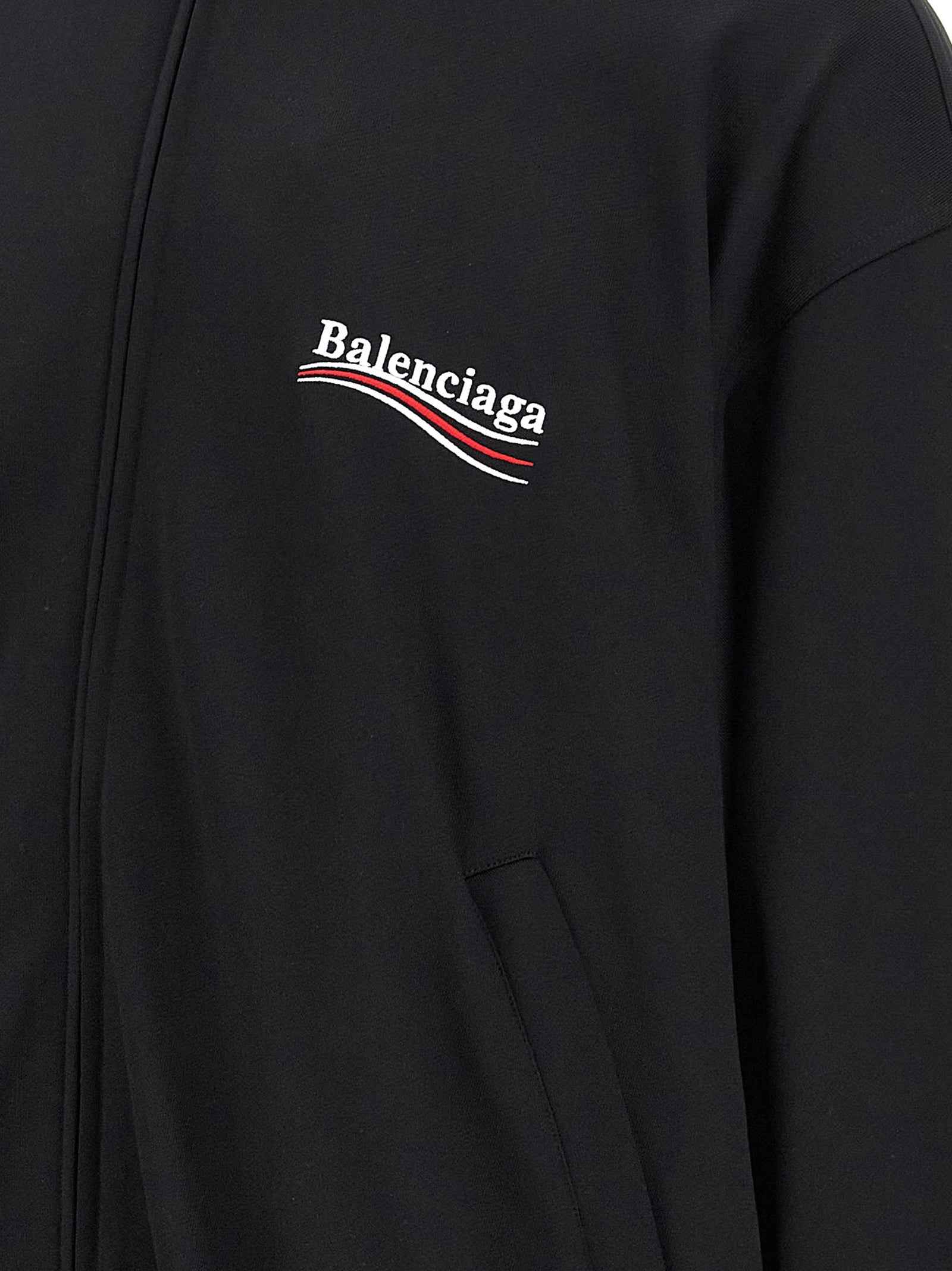Black Polyamide Sweatshirt