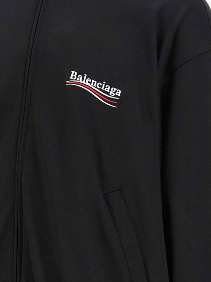 Black Polyamide Sweatshirt