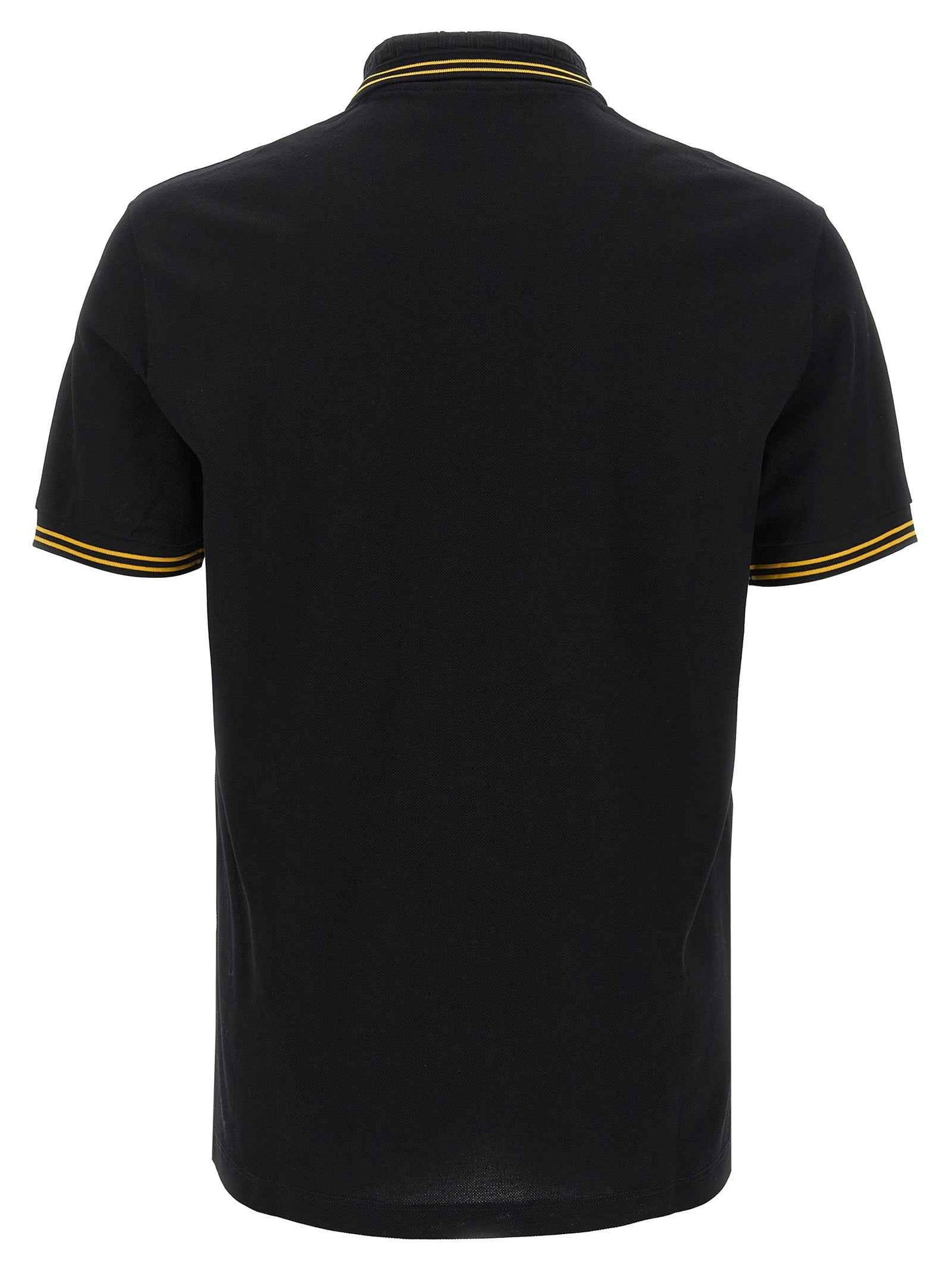 Black Cotton Polo Shirt