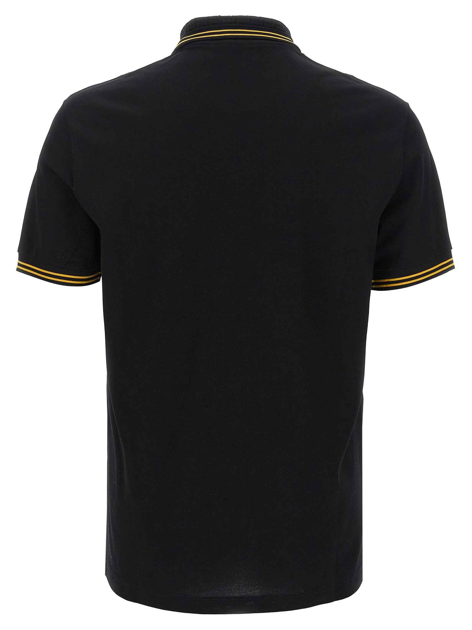 Black Cotton Polo Shirt